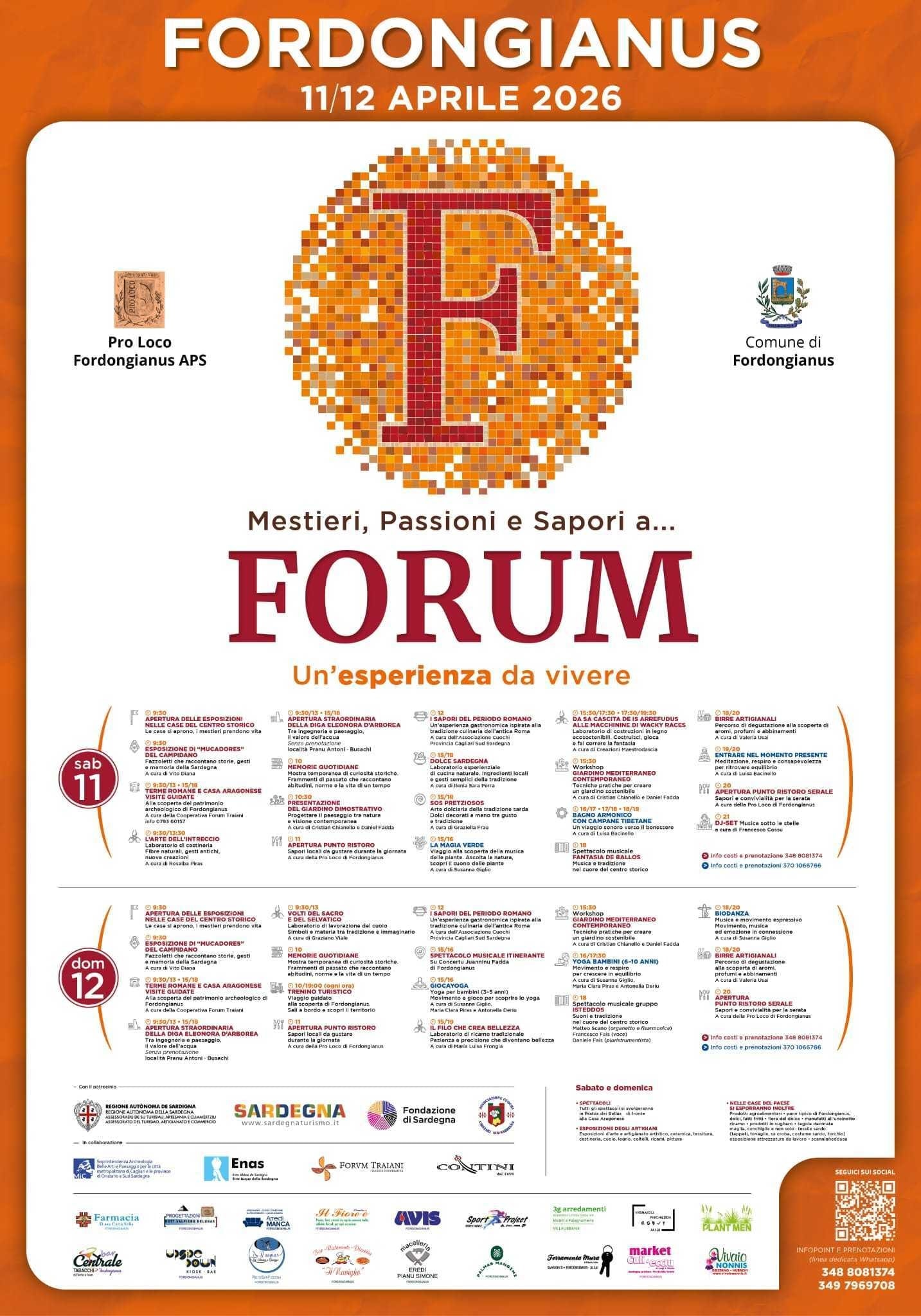 Forum – Mestieri, Passioni e Sapori a Fordongianus