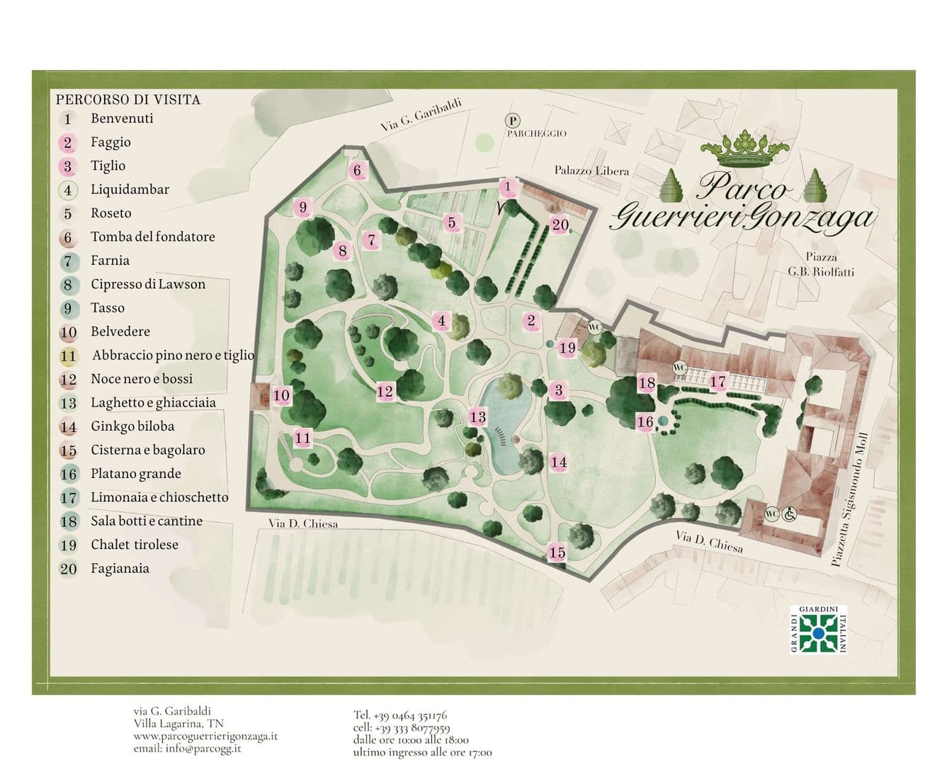 Short itinerary of the Par