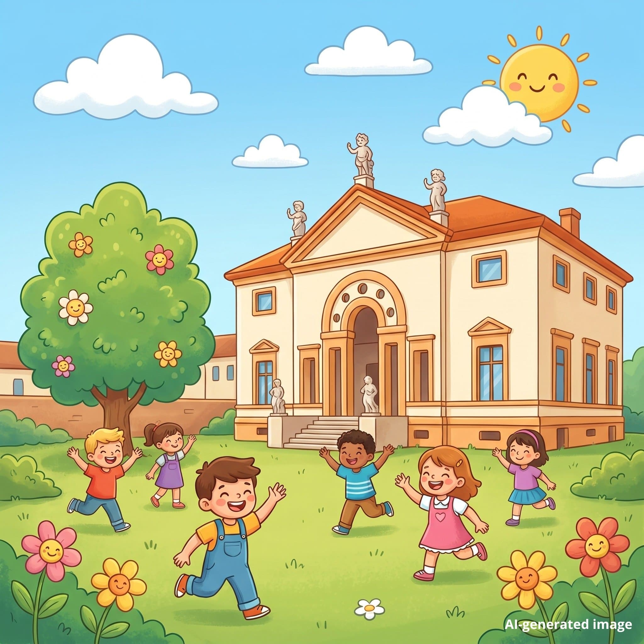 Villa Pojana - itinerario de visita para niños