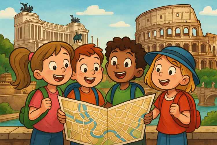 À descoberta da Roma Antiga: uma aventura para pequenos exploradores