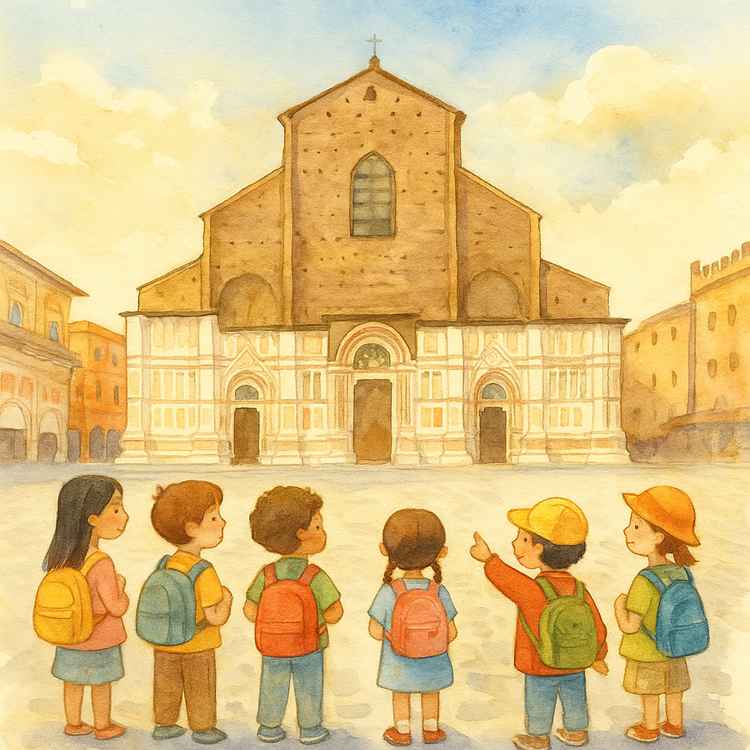 Basilique de San Petronio - Pour les enfants
Bienvenue dans la Basilique de San Petronio ! Prépare-toi à découvrir l'une des églises les plus grandes et les plus fascinantes du monde. Mais d'abord, laisse-moi te poser une question : savais-tu que cette église n'a jamais été terminée ? C'est vrai ! Et c'est l'une des choses qui la rend si spéciale.
**Une église gigantesque**
La Basilique de San Petronio se trouve à Bologne, en Italie, et elle est tellement grande que si tu regardes vers le haut, tu as l'impression que le plafond touche presque le ciel ! C'est l'une des plus grandes églises du monde entier. Imagine : elle mesure environ 132 mètres de long et 66 mètres de large. C'est comme si tu mettais bout à bout plus d'une centaine de voitures !
**Qui était San Petronio ?**
San Petronio était le patron de Bologne, c'est-à-dire le saint protecteur de la ville. Il a vécu il y a très longtemps, au Ve siècle, et il était l'évêque de Bologne. Les habitants de la ville l'aimaient tellement qu'ils ont décidé de construire une immense église en son honneur.
**La construction de l'église**
La construction de la basilique a commencé en 1390. Tu te rends compte ? C'était il y a plus de 600 ans ! À cette époque, il n'y avait pas de grues ni de machines modernes, donc tout était fait à la main par des ouvriers très habiles. La construction a duré très longtemps et, comme nous l'avons dit, elle n'a jamais vraiment été terminée. Si tu regardes la façade de l'église, tu remarqueras que la partie inférieure est recouverte de beau marbre rose et blanc, mais la partie supérieure est encore en briques rouges. C'est parce que les travaux se sont arrêtés avant que les constructeurs puissent la finir !
**La façade et ses sculptures**
Même si la façade n'est pas terminée, elle est quand même très belle. Elle est décorée de magnifiques sculptures. Les plus importantes se trouvent autour du portail central, c'est-à-dire la grande porte d'entrée. Ces sculptures ont été réalisées par un artiste très talentueux qui s'appelait Jacopo della Quercia. Il a représenté des scènes de la Bible, comme l'histoire d'Adam et Ève et la vie de Jésus. Si tu regardes attentivement, tu peux voir des personnages avec de longues robes et des expressions très sérieuses. C'était la façon dont les artistes de l'époque représentaient les personnages importants.
**L'intérieur de l'église**
Quand tu entres dans la basilique, tu seras émerveillé par sa grandeur. L'intérieur est divisé en trois grandes parties appelées « nefs ». La nef centrale est la plus grande et la plus haute. En levant les yeux, tu verras de grandes voûtes gothiques, c'est-à-dire des arcs pointus qui s'élèvent vers le haut. C'est un style architectural typique du Moyen Âge.
**Les chapelles**
Sur les côtés de la basilique, il y a de nombreuses chapelles, c'est-à-dire de petites salles décorées dédiées à différents saints. Chaque chapelle est comme un petit musée avec des peintures, des sculptures et des objets précieux. L'une des plus belles est la Chapelle des Mages, décorée de magnifiques fresques.
**La méridienne : une ligne magique sur le sol**
Voici quelque chose de vraiment extraordinaire ! Sur le sol de la basilique, tu verras une longue ligne de métal qui traverse toute l'église. Cette ligne s'appelle une méridienne, et c'est en réalité un instrument scientifique géant ! Elle a été créée en 1655 par un astronome du nom de Giovanni Domenico Cassini. Mais comment fonctionne-t-elle ?
Dans le mur de gauche, il y a un petit trou par lequel entre un rayon de soleil. Ce rayon de lumière se déplace lentement sur la ligne au fil des heures et des jours. En observant où tombe le rayon de lumière, les scientifiques pouvaient calculer avec précision la date et même prévoir les éclipses ! C'était comme avoir une horloge et un calendrier géants à l'intérieur de l'église. La méridienne de San Petronio était si précise qu'elle a aidé à réformer le calendrier que nous utilisons encore aujourd'hui, le calendrier grégorien.
**Un peu de curiosités**
- La basilique peut accueillir environ 28 000 personnes. C'est comme remplir un grand stade de football !
- À l'intérieur, il y a une fresque très célèbre et un peu controversée peinte par Giovanni da Modena au XVe siècle, qui représente l'Enfer selon la vision du poète Dante Alighieri.
- La basilique n'appartient pas au Vatican, mais à la ville de Bologne. C'est assez rare pour une si grande église !
**Un défi pour toi**
Maintenant que tu sais tant de choses sur la Basilique de San Petronio, voici un petit défi : quand tu visiteras l'église, essaie de trouver la méridienne sur le sol et cherche le petit trou dans le mur d'où entre le rayon de soleil. Essaie aussi de compter combien de chapelles tu peux voir sur les côtés de la basilique. Bonne exploration !